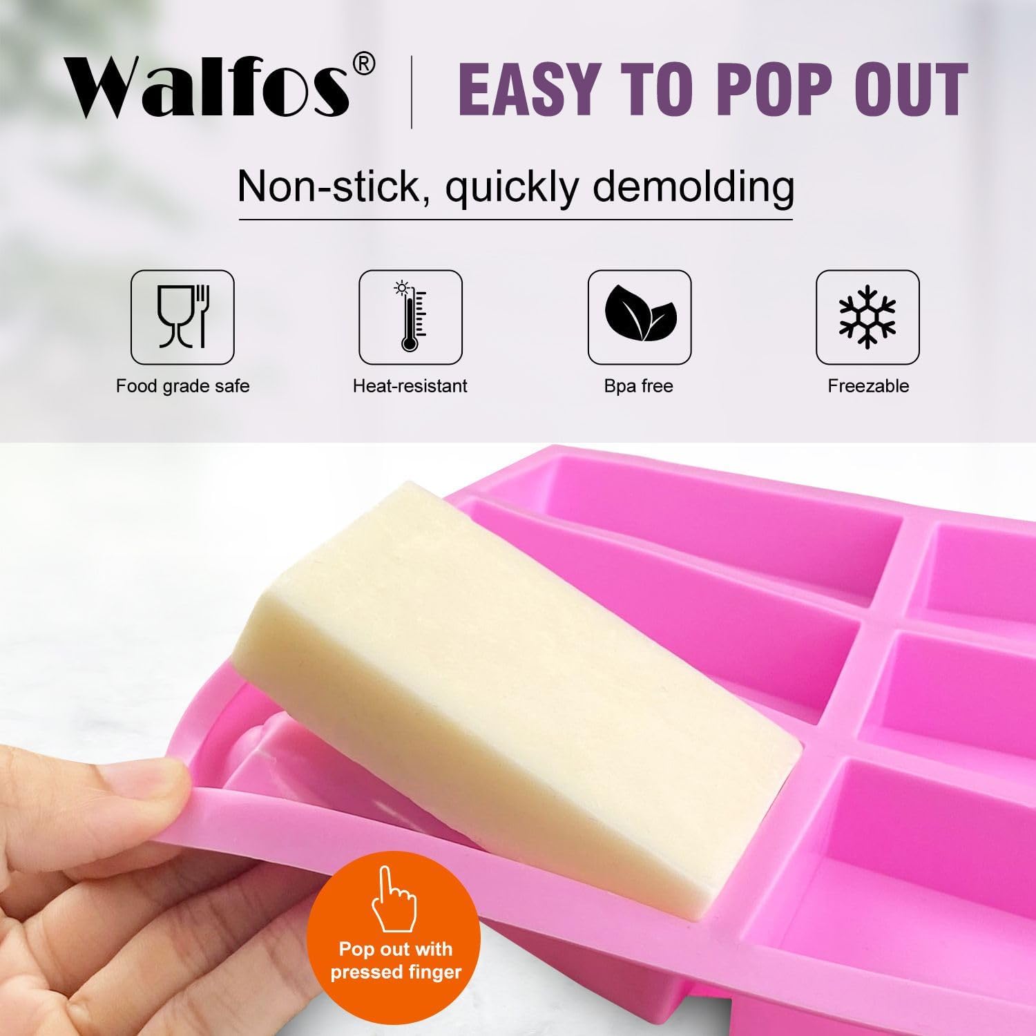 TUTTE LE 3 FORME Set di stampi per sapone: rettangolo, ovale, barre rotonde, sapone di luffa, silicone, processo a freddo, produzione di sapone fai da te, sciogliere e versare, due lepri selvatiche