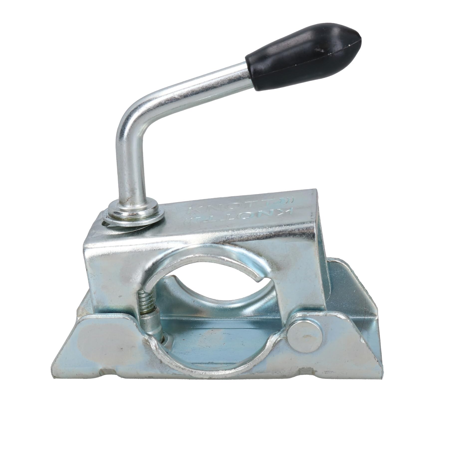 AB Tools 48 mm Przyczepy do kół podporowych 200 mm stalowe koło środkowe + zacisk dzielony