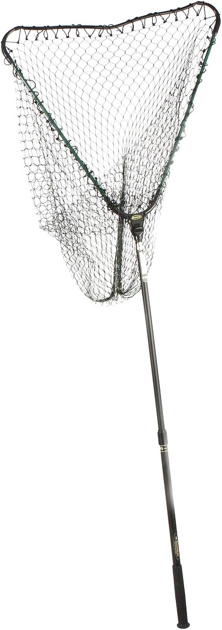 Snowbee Telescopic / Folding Landing Net - Black/Green, 2X-Large