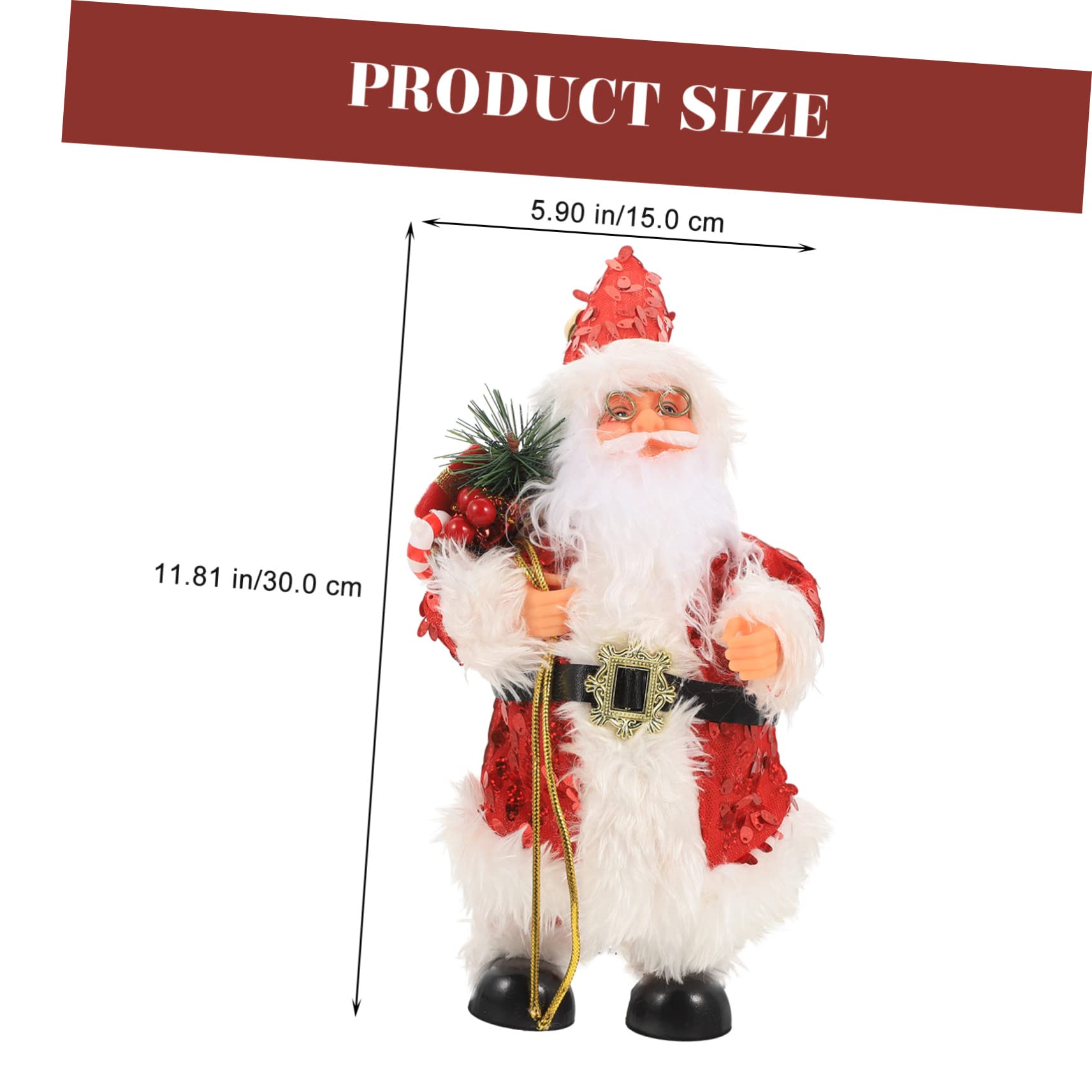 Cabilock 2 Pezzi Babbo Natale Peluche Pupazzo Di Neve Giocattoli Gonfiabili Figurina Ornamenti Renna Natale Decorazioni Natalizie Ornamento Di Natale In Piedi Figura Di Babbo Natale Figura