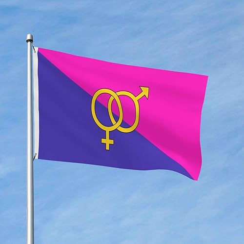 Miniatura 2 de Heterosexuality Heterosexual Pride Flag 3x5 Feet Double-Sided Outdoor Decoration