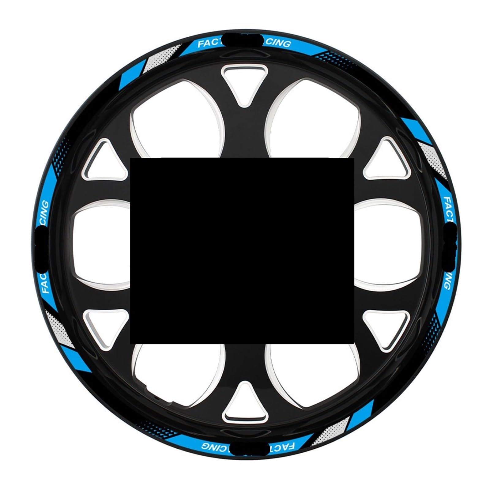 Autocollant pour roue de moto Yamaha bandes réfléchissantes jantes scooter 12-18 pouces Color8