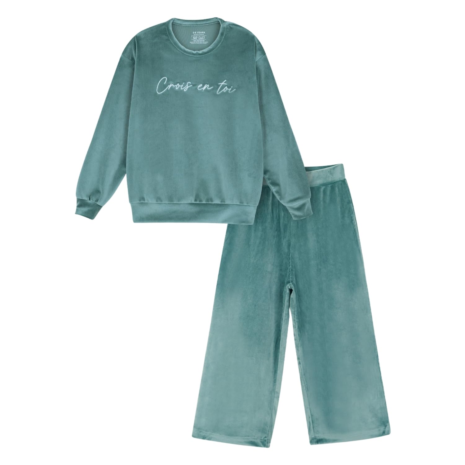 Nap Chief Kids Velvet Fleece Co ord Set for Boys & Girls, Sweatshirt & Joggers Clothing Set Premium Kids Wear