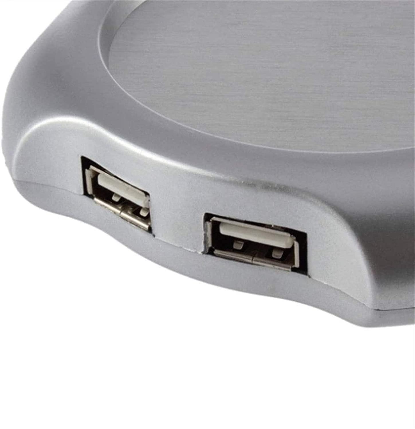 Calentador de Tazas de café Calentador de café para Escritorio Calentador de Tazas Calentador de Tazas para café Leche y té Adecuado para Uso en el hogar y la Oficina Plata
