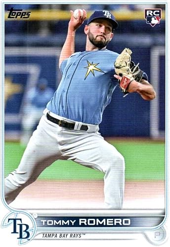 Tommy Romero Topps Update Series Rookie Card Collectible Baseball Card- 2022 Topps Baseball Card US76 Rays Free Shipping