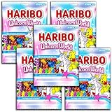 5 er Pack Haribo Unicorn World 5 x 150 g Fruchtgummi/Weingummi