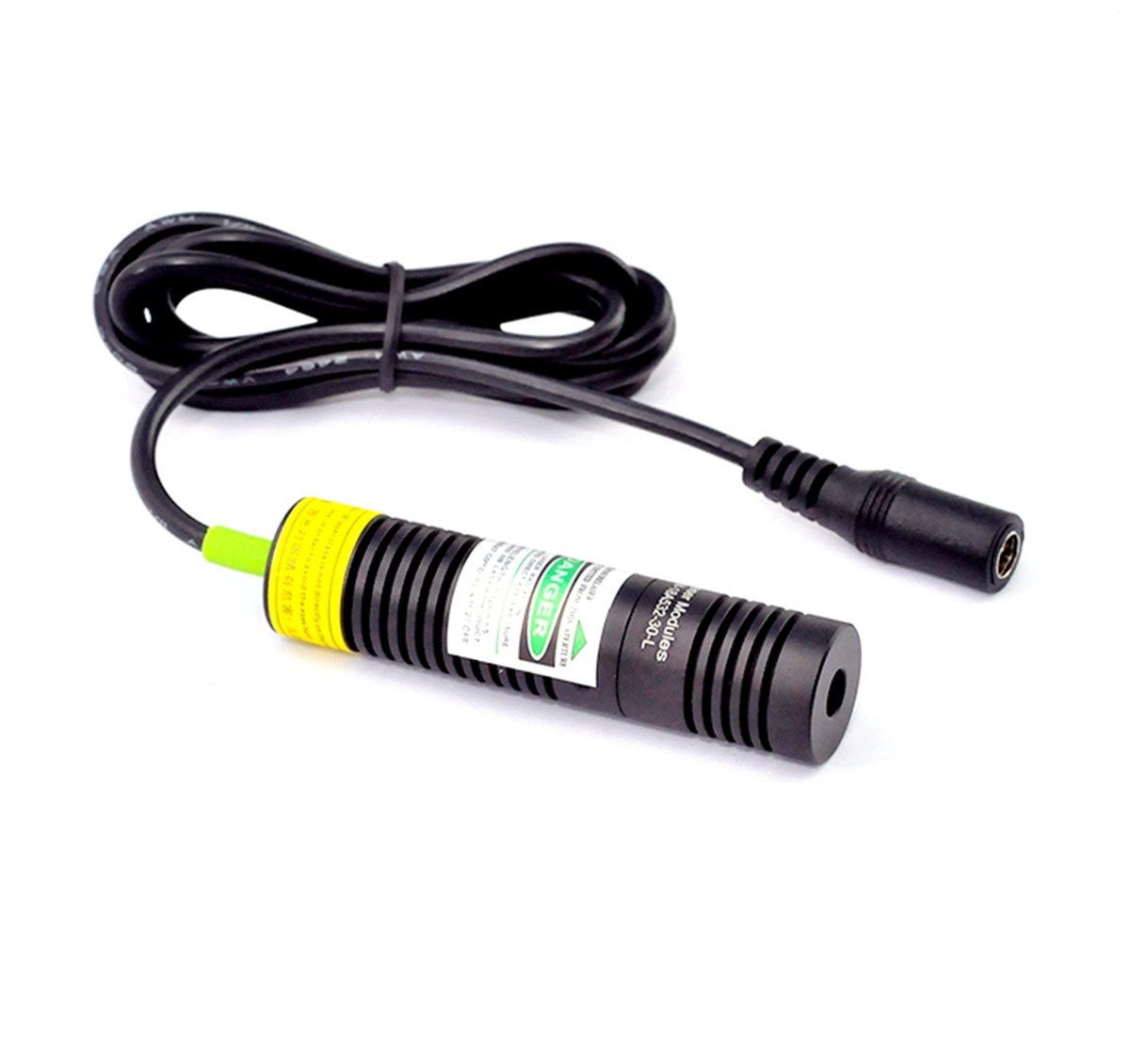 532nm Green Laser Dot Diode Module MW G-L20 /18x78mm + Adapter + Holder