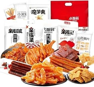 经典辣条ギフト麻辣礼包辣条魔芋爽辣条【22/43/64包】亲嘴烧多口味面筋 魔芋爽大辣棒面筋 整箱混合怀旧旧零食小吃中華料理 辣条麻辣条辣条親口焼麩こんにゃく爽大辣棒麩整箱混合レトロスナック軽食 (64袋)