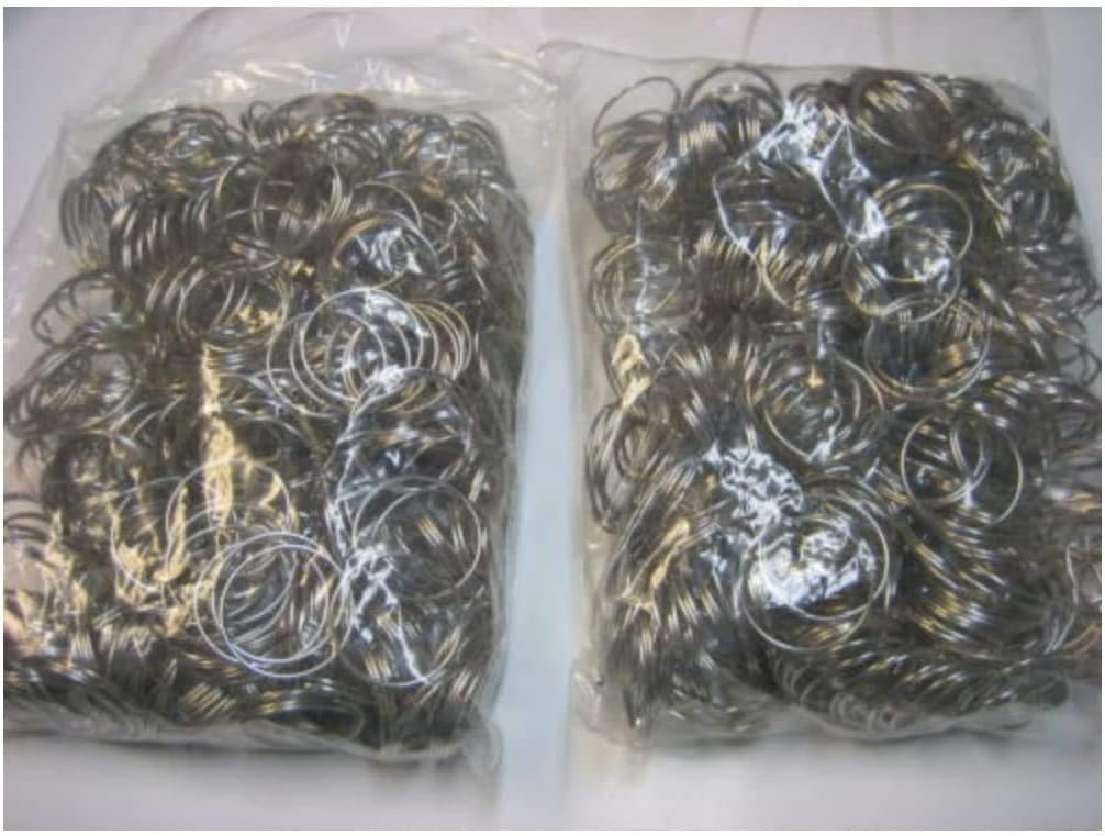 SKEMIX Lot 1000 pc 1" Bulk Split Rings /Locksmith Give Away Keyrings / 1.1mm x 28mm/New