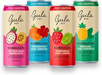 Kit Kombucha Em Lata Zero Calorias - Gula Fit - 4 Unidades