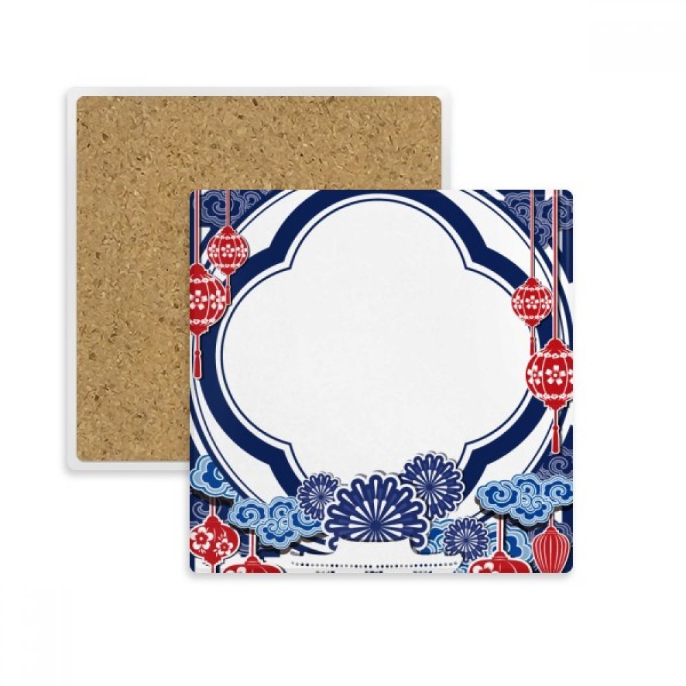 Coaster Tasse Fleur Bleue, le cadeau idéal pour amateurs de thé et de décoration