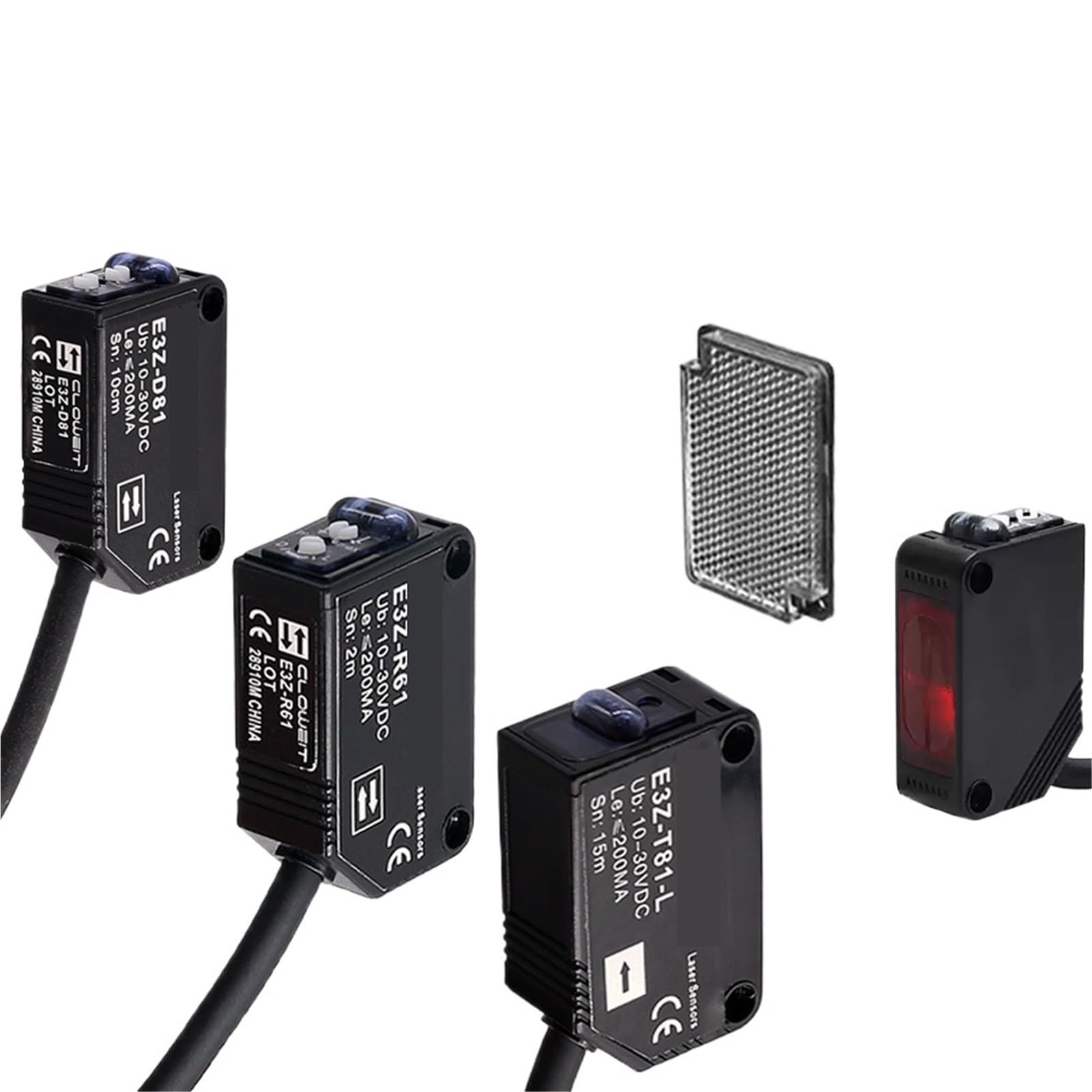 10cm 80cm 2m 5m detección difusa reflejar a través del haz Sensor fotoeléctrico de proximidad interruptor E3Z D61 D81 D62 D82 T61 T81