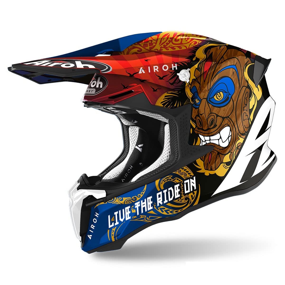 Airoh Motorcycle Helmet Twist 2.0 Tiki Gloss M