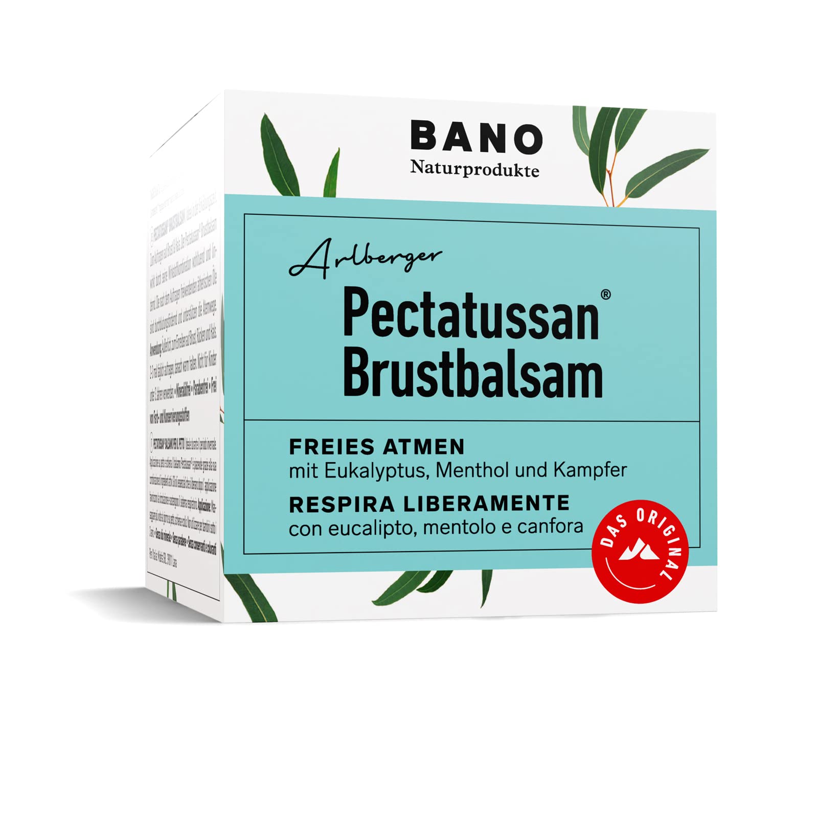 BANO Pectatussan Brustbalsam 50g | für Kinder ab 3 Jahren | frei von Mineralöl, Parabenen, Farb- und Konservierungsmitteln | 100% natürliche Inhaltsstoffe (Packung mit 2)