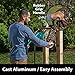 Liberty GARDEN 704 Decorative Cast Aluminum Wall Mount Garden Hose Reel, Holds 125-Feet of 5/8-Inch Hose - Bronze
