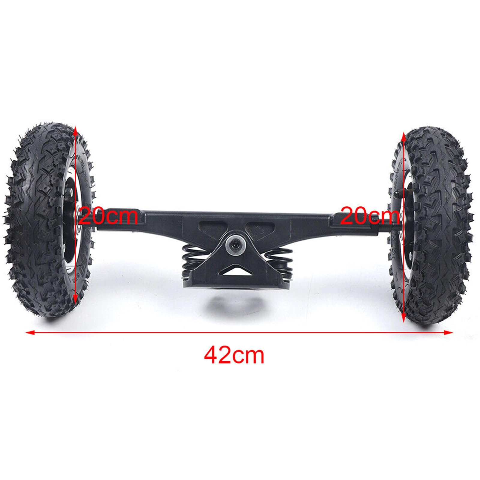 8 pollici Skate Wheel Skateboard Truck Combo Set con supporto per ruote, ruote combinate, skateboard, puleggia per fuoristrada, camion elettrici, mountain board longboard
