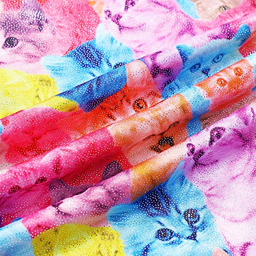 Image of HOZIY Gymnastics Leotards for Girls Unicorn Aurora Rainbow Mermaid Dinosaur Cupcake Sparkle Biketard Toddlers Kids Children