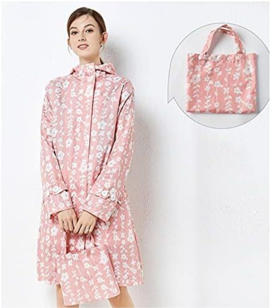Poncho Antipioggia Abbigliamento Impermeabile Leggero da Donna Giacca A Vento Impermeabile Antivento da Escursionismo Mantella Antipioggia(Color:Pink)