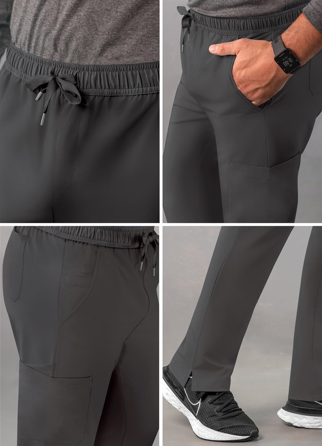 ADAR Medical Uniforms Adar Addition Scrubs Dla Mężczyzn - Spodnie Ze Sznurkiem Ściągającym Ze Sznurkiem - Spodnie operacyjne Mężczyźni