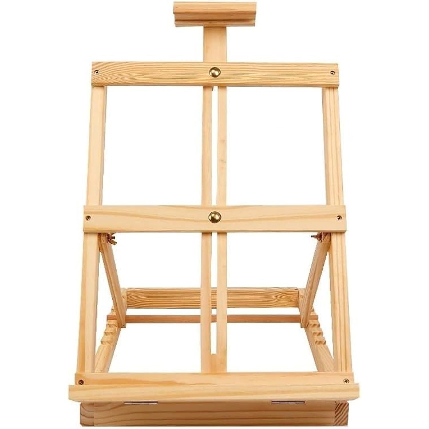 HADECOLL Adjustable Tabletop Easel, Heavy Duty H-Frame Studio Easel For Artists, Beechwood Painting & Drawing Art Supplies With 6 Height Settings