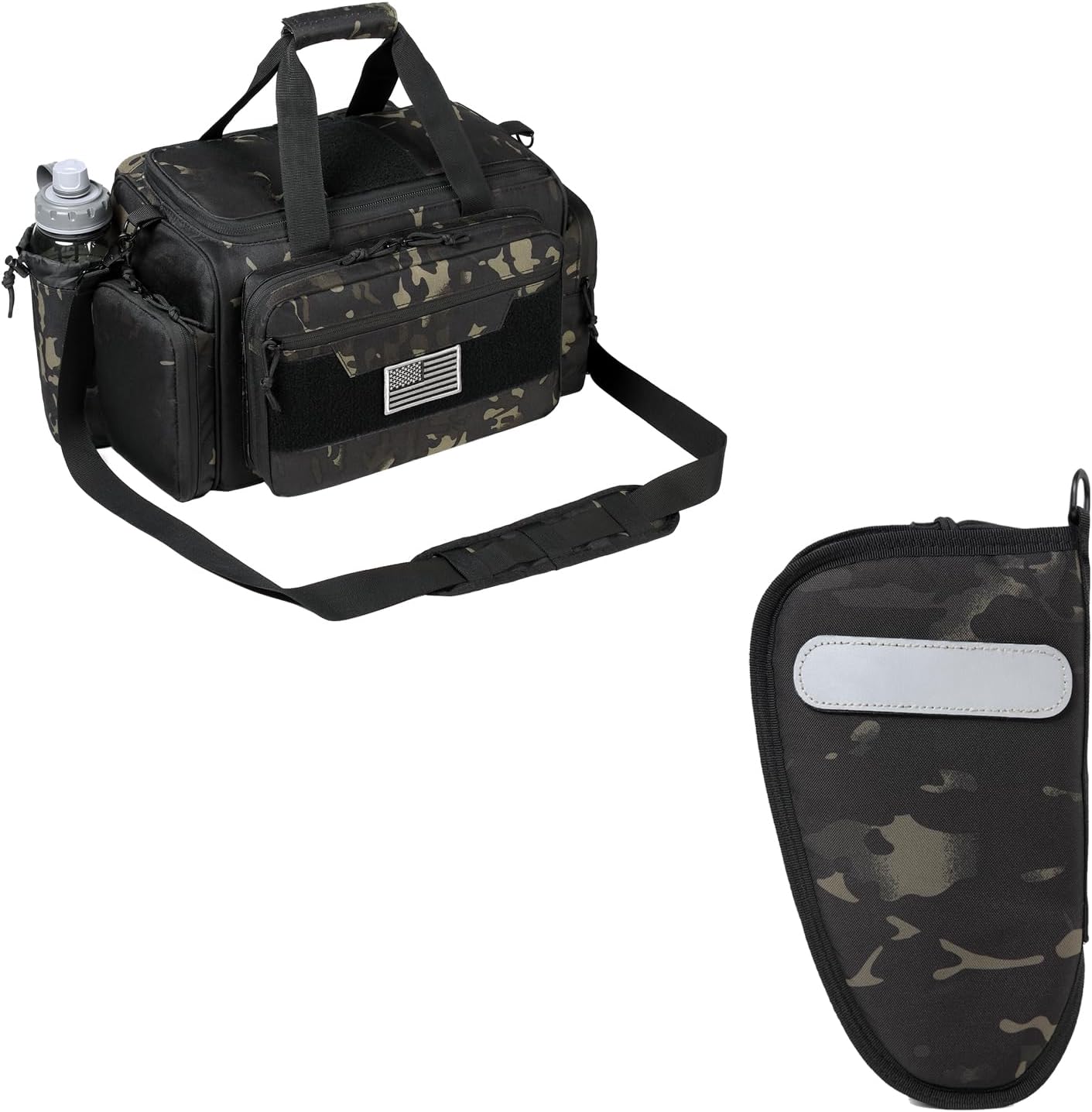 Tactical Specilist Range Bag + Pistol Case (Black Camo)