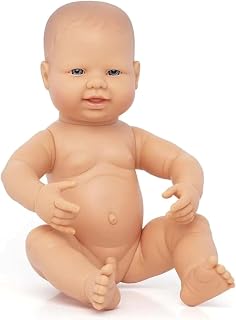 Miniland Miniland31001 Newborn Doll European Boy, Multi-Color