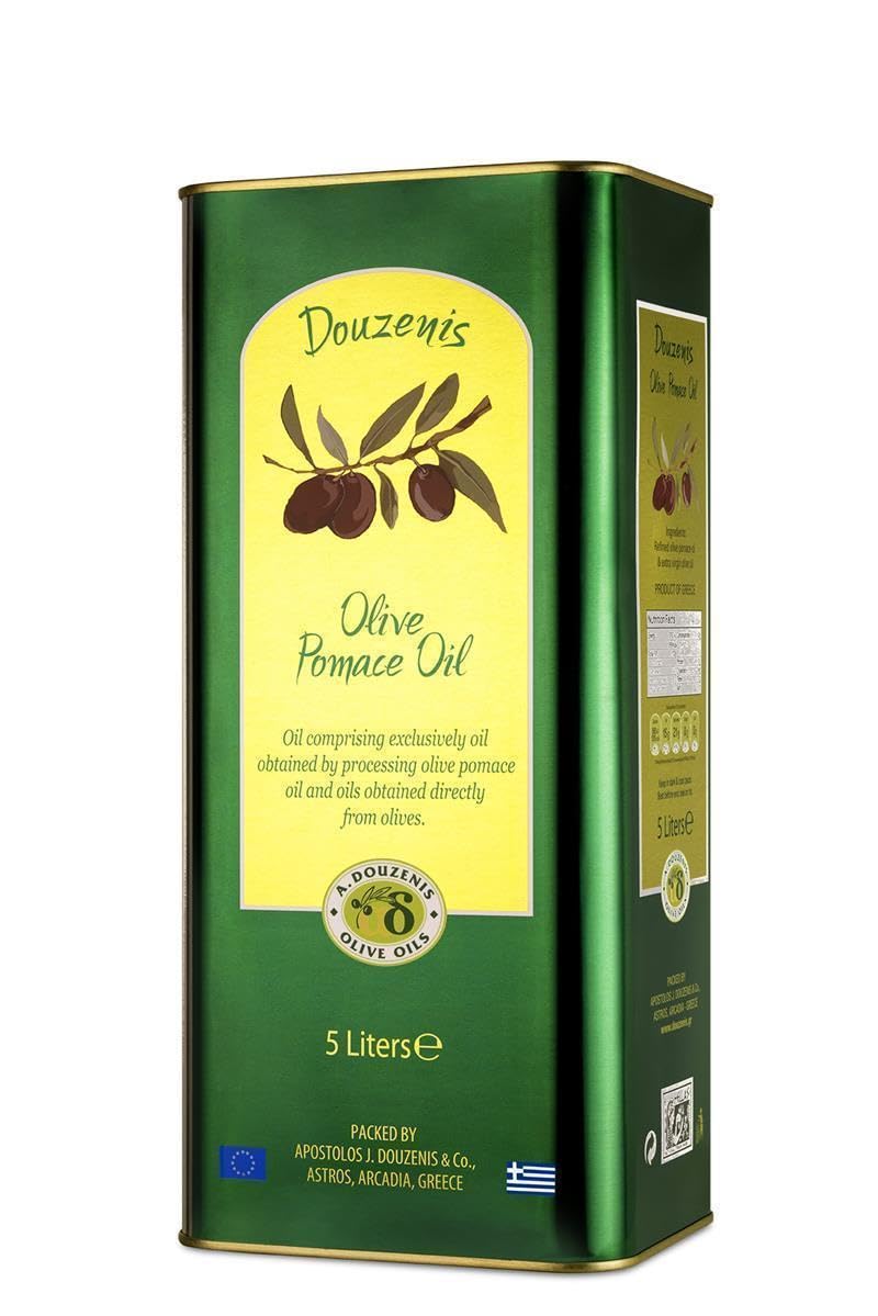 Douzenis Olivenöl Pomace | 2x 5L Kanister | ideales Bratöl aus Griechenland | Perfekt zum Braten & Frittieren | mild im Geschmack | Rauchpunkt 240°