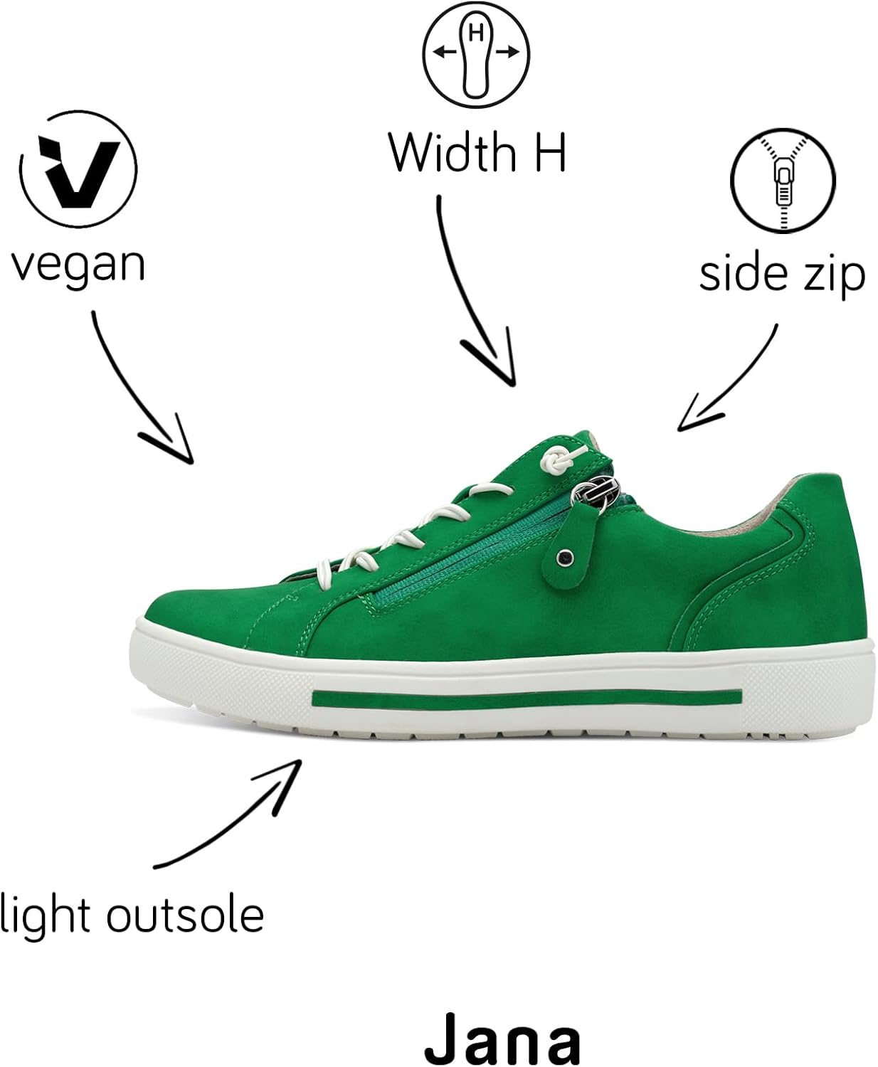 Jana Women's 8-23660-42 Sneaker 3 61bzyHmswrL. AC SL1500