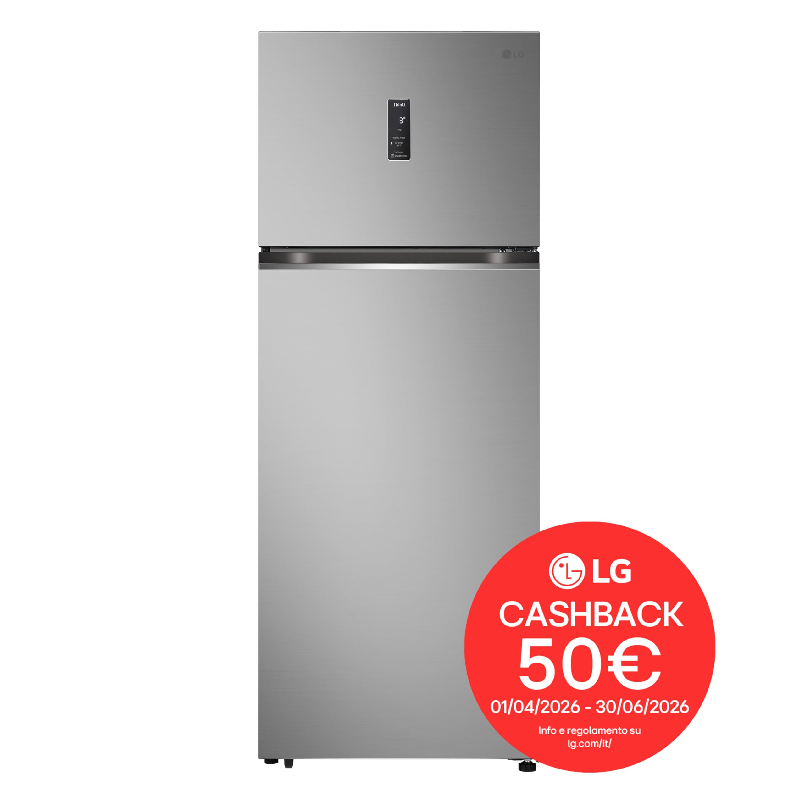 Refrigeratore Doppia Porta LG GTBV44PYBKD 70 cm - Dettaglio