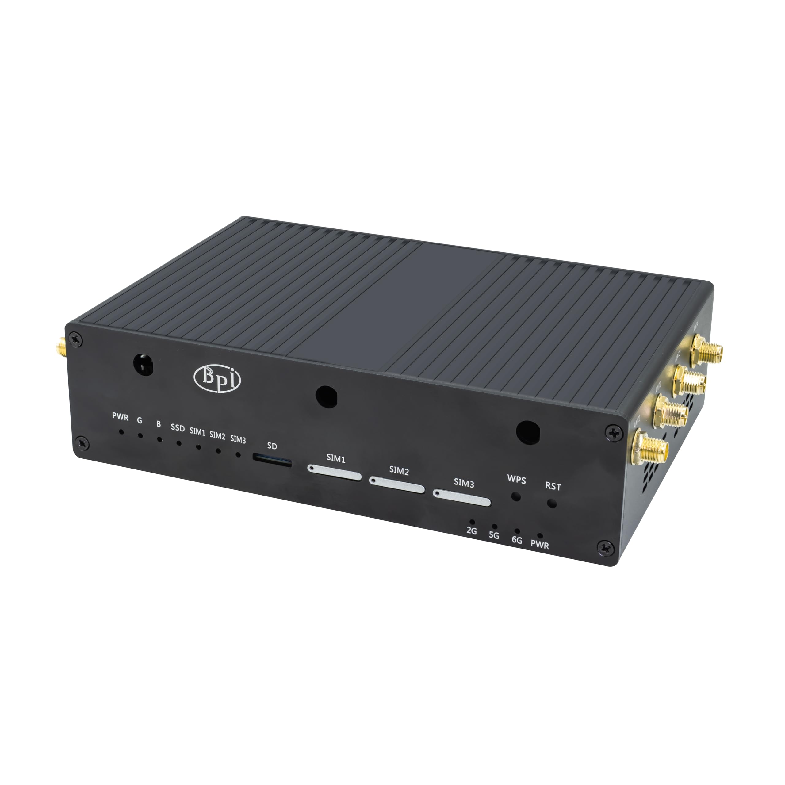 WayPonDEV Boîtier en métal noir pour carte routeur Wi-Fi double bande sans fil Banana Pi BPI-R4 OpenWRT, coque chauffante en métal pour Banana Pi BPI-R4 MediaTek MT7988A (Filogic 880) Ordinateur