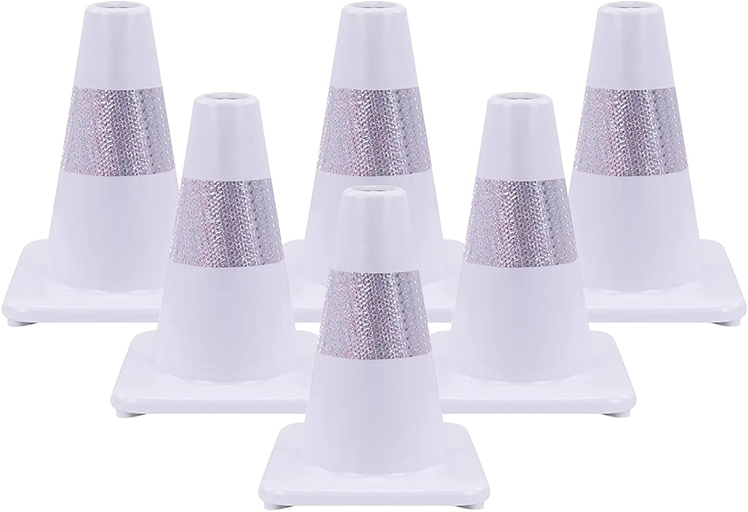 Amazon.com: ItzZa White Traffic Safety Cones | Durable PVC Cones