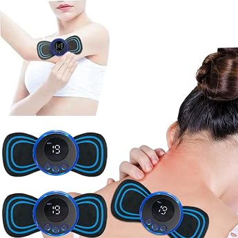 EMS Abdominal Belt, Arm Belt, Abdominal Training, Muscle Training Equipment, Foot Mat, Mini, Silicone, Soft Fabric, Training, Arm Muscles, Unisex, Easy to Carry, USB Charging, Business Trips, Travel, Anniversary, Birthday Gift, Respect for the Aged Day, Gift, 2 Pieces