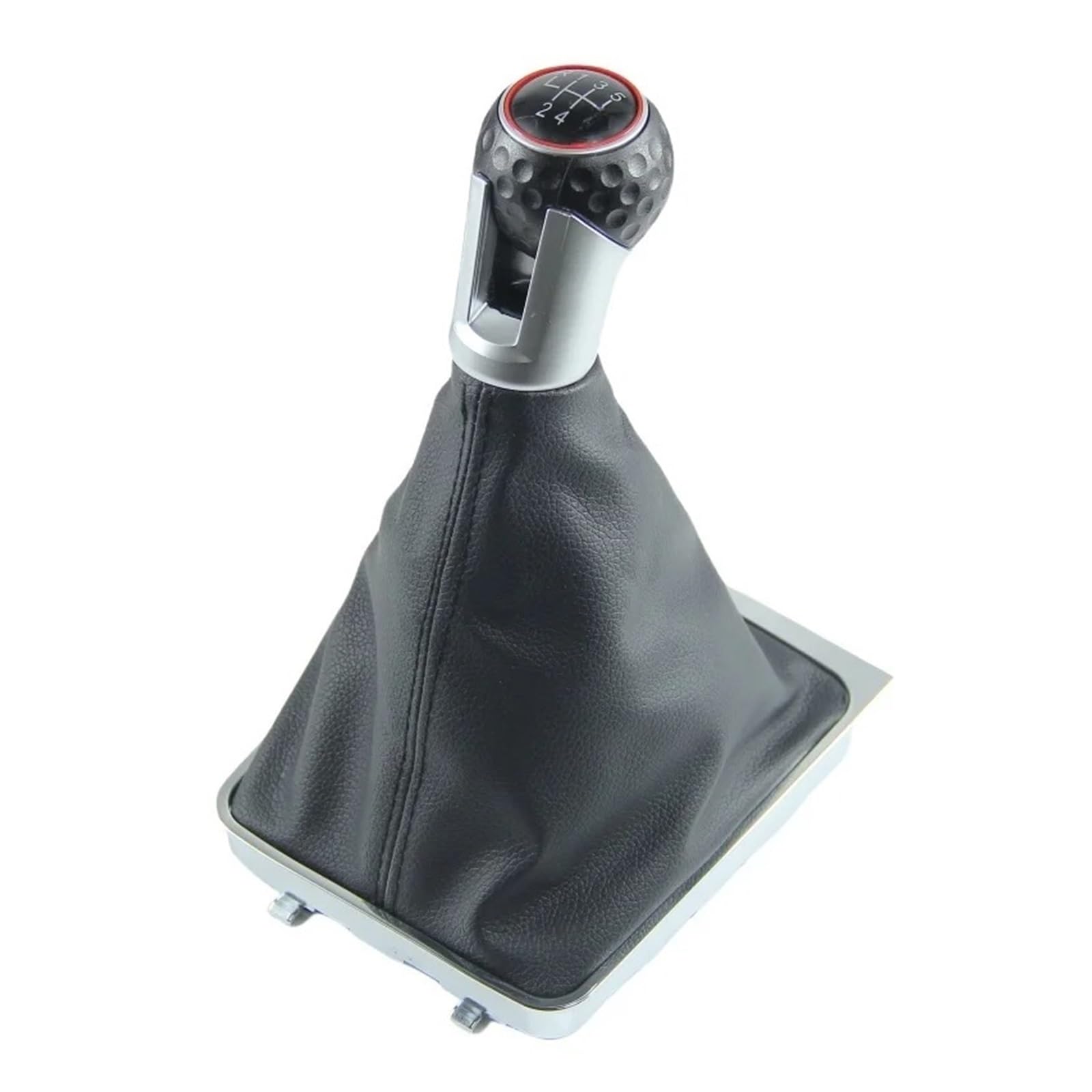 Qmtvfsrh B0481 Car Gear Shift Knob Manual 5/6 Speed Gear Shift Knob Gaiter Boot Collar For Vw For Passat B6 For Passat B7 2005-2015(B0481)