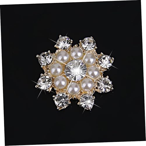 Miniatura 8 de EXCEART 20 piezas de accesorios de diamantes de imitación decoración de la mano decoración de perlas adorno de la boda artesanía adornos de flores