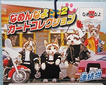 懐かしい　レア物　「なめんなよ」カードケース　カード３枚 Amazon.co.jp: 元祖なめ猫なめんなよ定期入れ パスケース 7 昭和