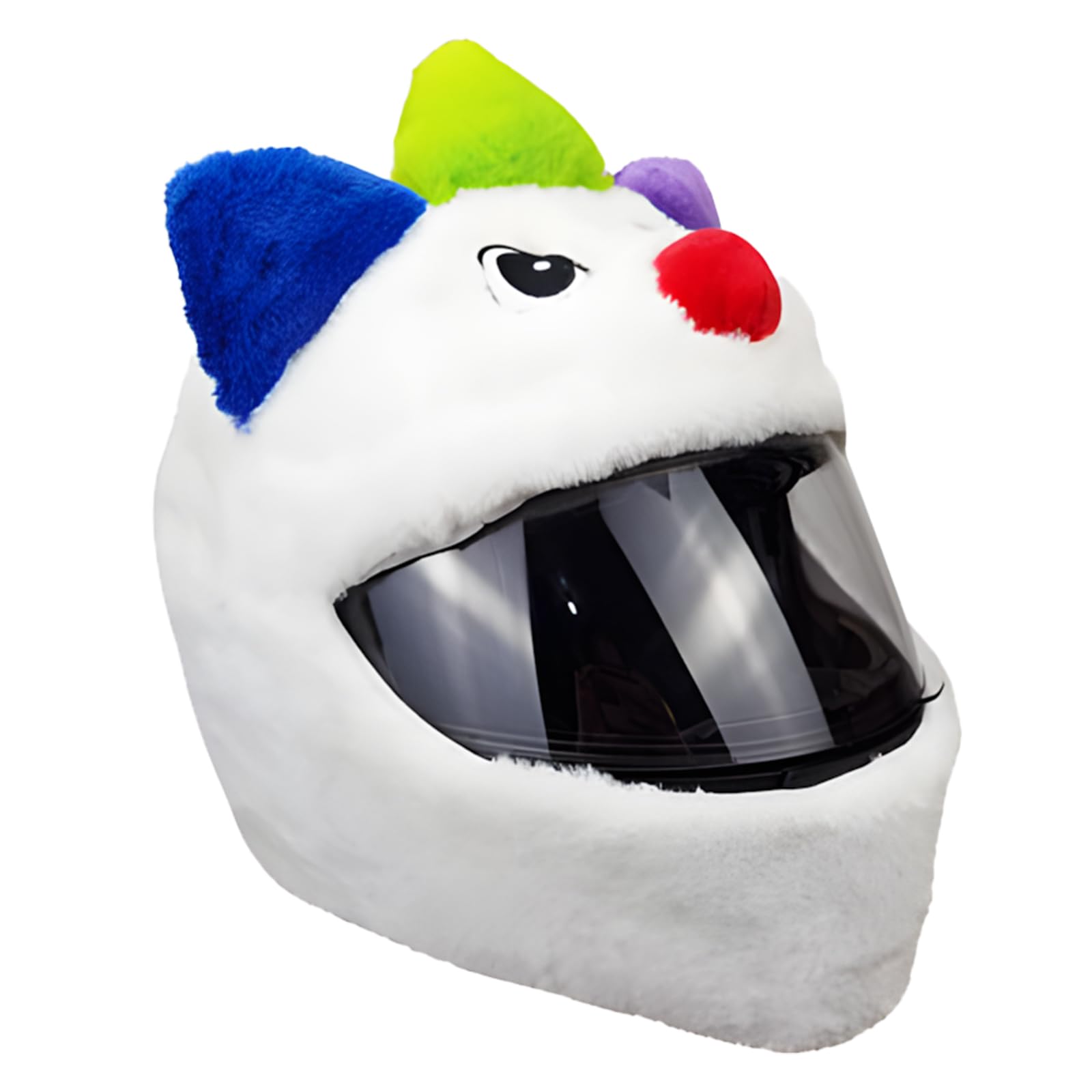 Copricasco Moto Peluche – Copertura Divertente Per Casco Integrale, Antipolvere E Antigraffio, Decorazione E Protezione