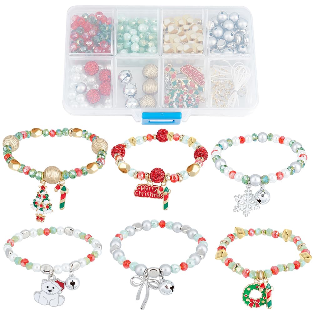 Amazon | SUNNYCLUE 1箱6本 クリスマス チャーム 雪だるま 