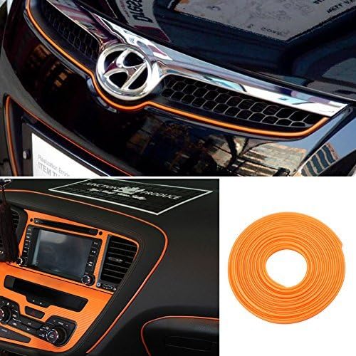 Fita de acabamento automotivo flexível ATMOMO 5 m laranja para interior e exterior – 1 unidade