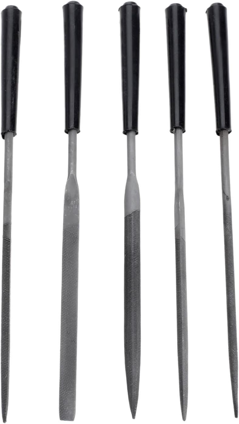 AETOOL - 5Pcs 3x140mm Assorted Diamond File File Set Wood Rasp Hand Tools for Ceramic Glass Gem Wood Carving Craft lima para metal