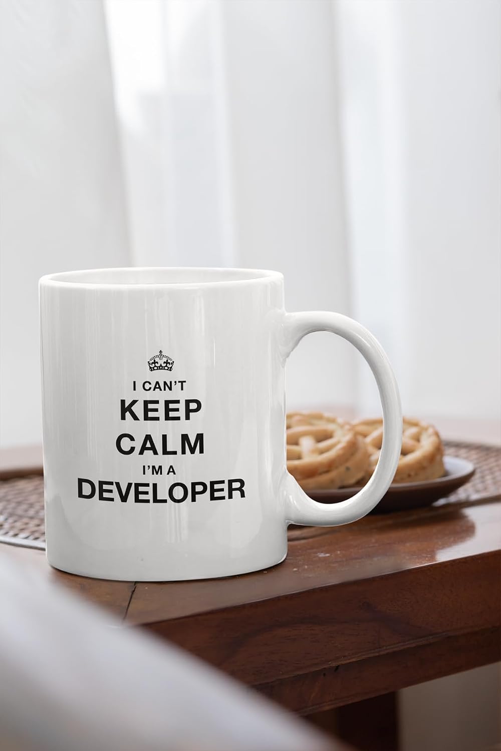 Yazılımcı I Can't Keep Calm I'm Developer Hediyelik Baskılı Kupa Bardak, QBM1450