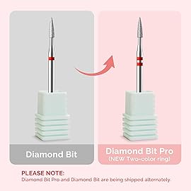 MelodySusie 1.8mm Flame Pentagon Shape Cuticle Clean Nail Drill Bit 3/32\'\', Professional Safety Carbide Diamond Under Nail Cleaner for Cuticle Dead Skin Nail Prepare, Beginners Bits, Series Bit-S, F