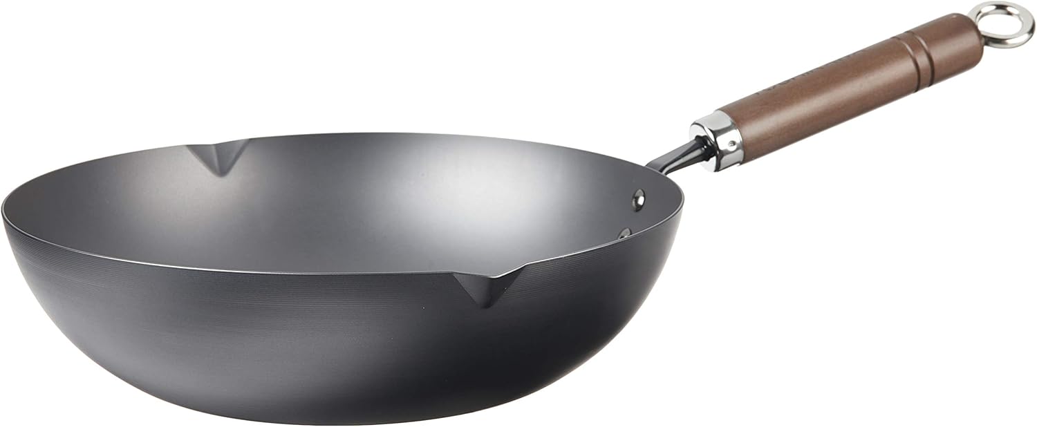 Yoshikawa 89911-6 Black Steel Fry Pan, 11