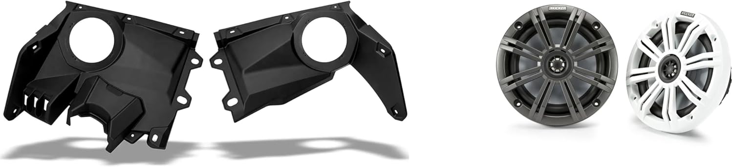 KICKER 45KM654 Parlantes Marinos 6.5" con Paneles para Can-Am Maverick X3
