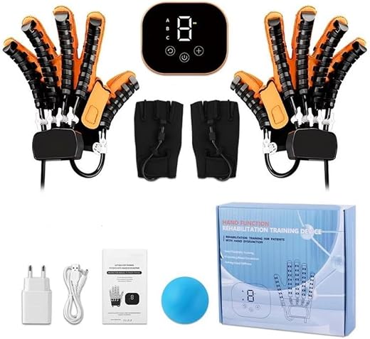 Robotic Hand rehabilitation Glove Both hands Finger Rehabilitation Trainer Robot Gloves, Therapy Equipment For paralysis R...