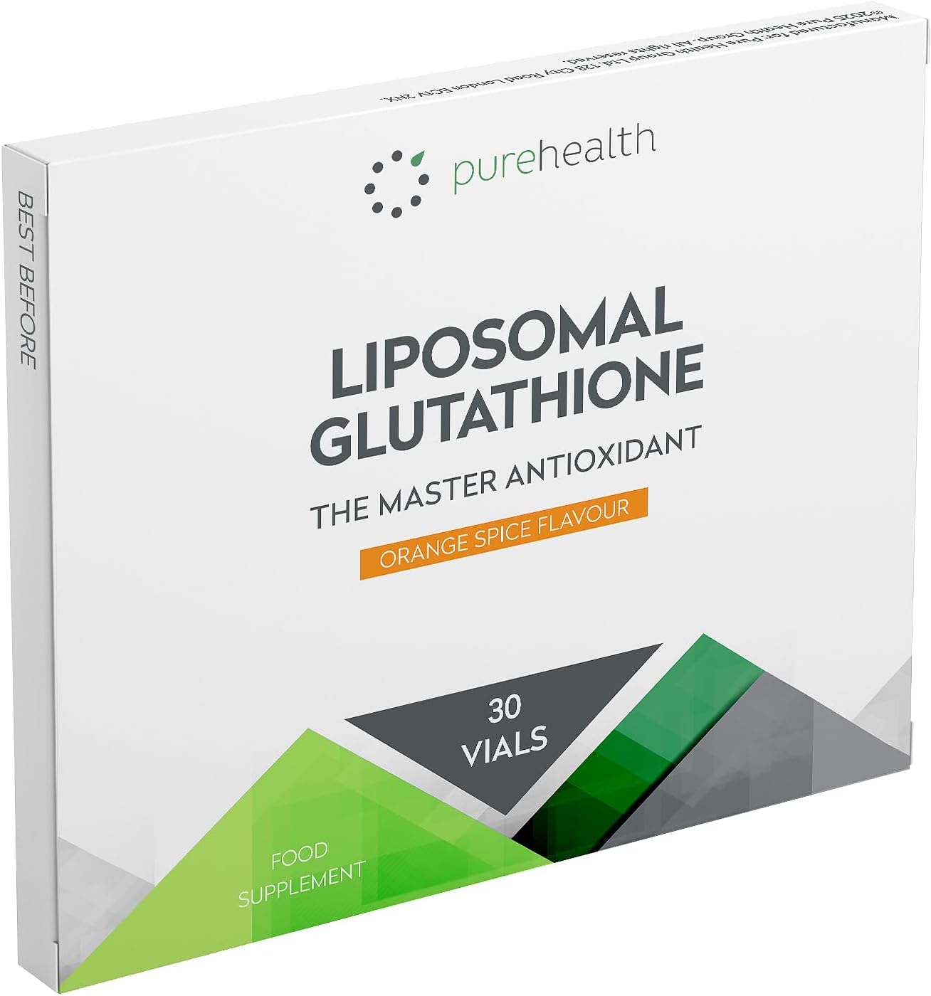 The Most Bioavailable Liposomal Glutathione on The Market 30 Vials Unique Patented Formula for Rapid Absorption