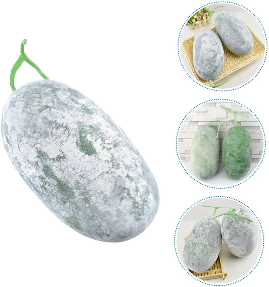 MAGICLULU Easter Wax Gourd Decorations Foam Material Lifelike Artificial Green Vegetable for Home