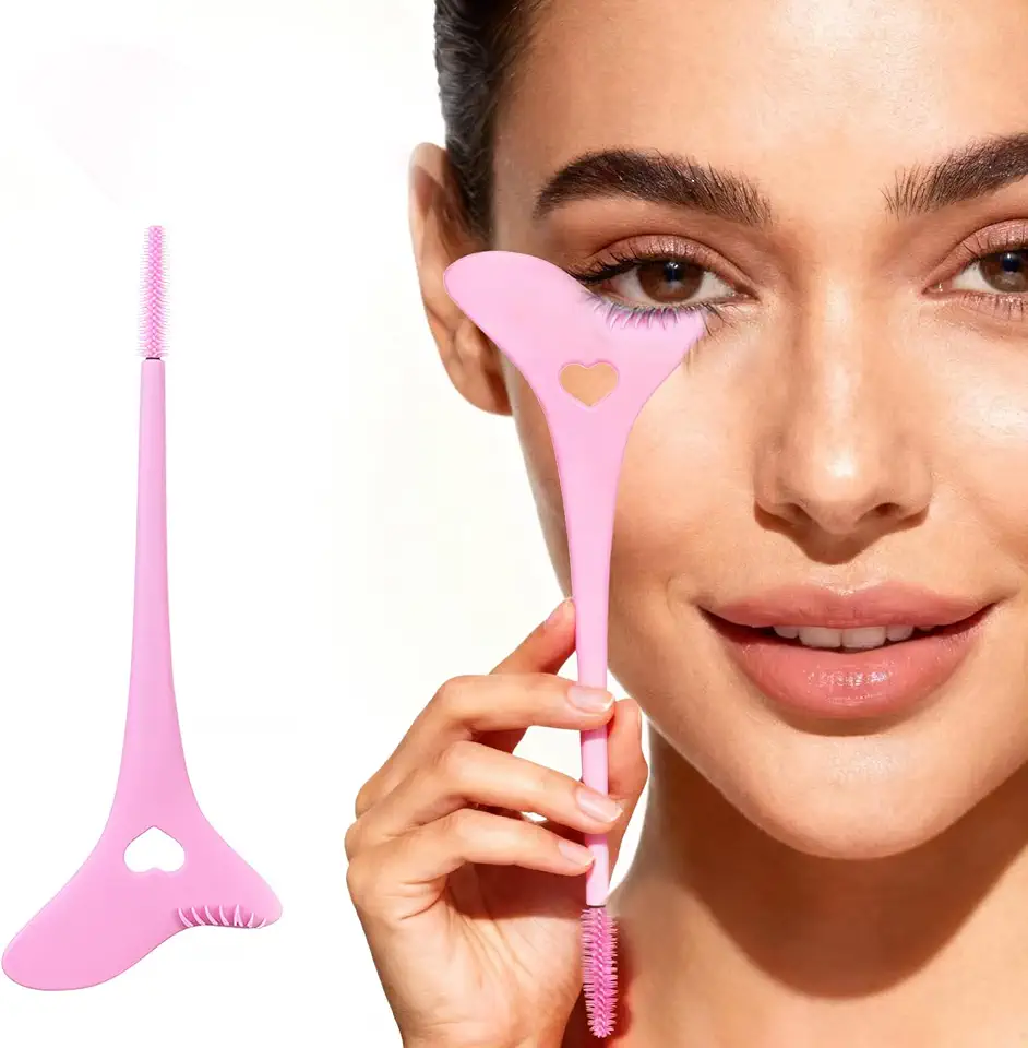 Estêncil de delineador de silicone reutilizável – ferramenta de delineador com asas para olhos de gato perfeitos e olhos esfumaçados, auxílio de maquiagem fácil para iniciantes, uso doméstico e em