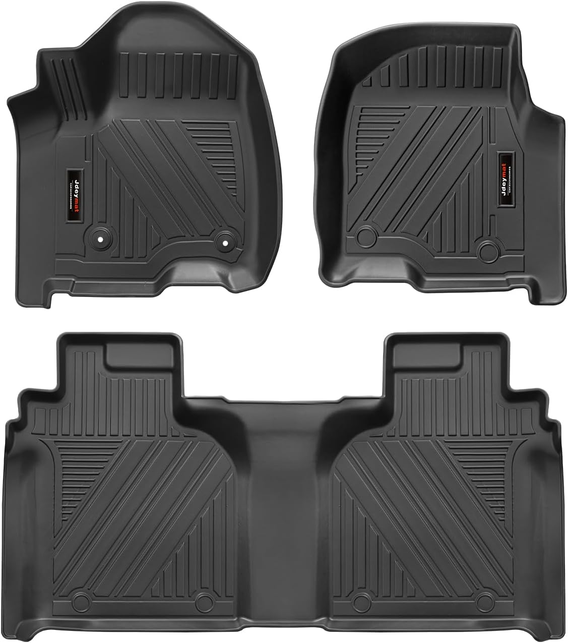 Custom for 2019-2025 2026 Chevy Silverado 1500 /GMC Sierra 1500 & 2020-2026 Chevy Silverado/GMC Sierra 2500HD/3500HD Crew Cab Accessories TPE All Weather Floor Mats