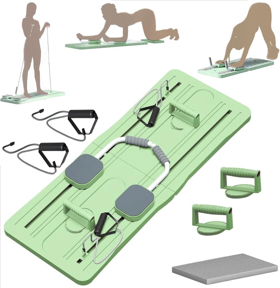 5 in 1 Pilates Board Foldable Push Up Abdominal Arm Strengthener Home Training Plank Multifunctional Fitness Balance Board for Strength Core and Buttocks 2026
