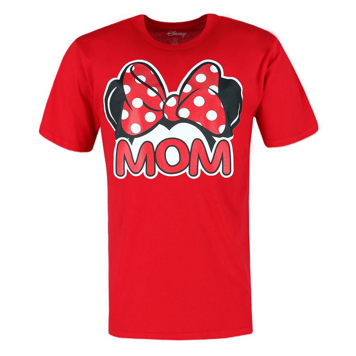 Jerry Leigh Women's Minnie Mouse Mom Family T-Shirt, XLarge, Red Disney